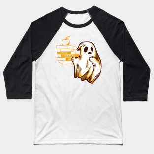Read more books Cute horror Ghosts Read more boooooks Halloween Baseball T-Shirt